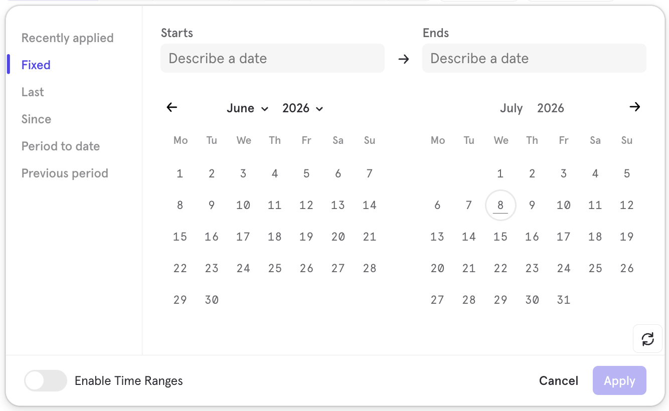 Date Picker Fixed Date Picker Fixed