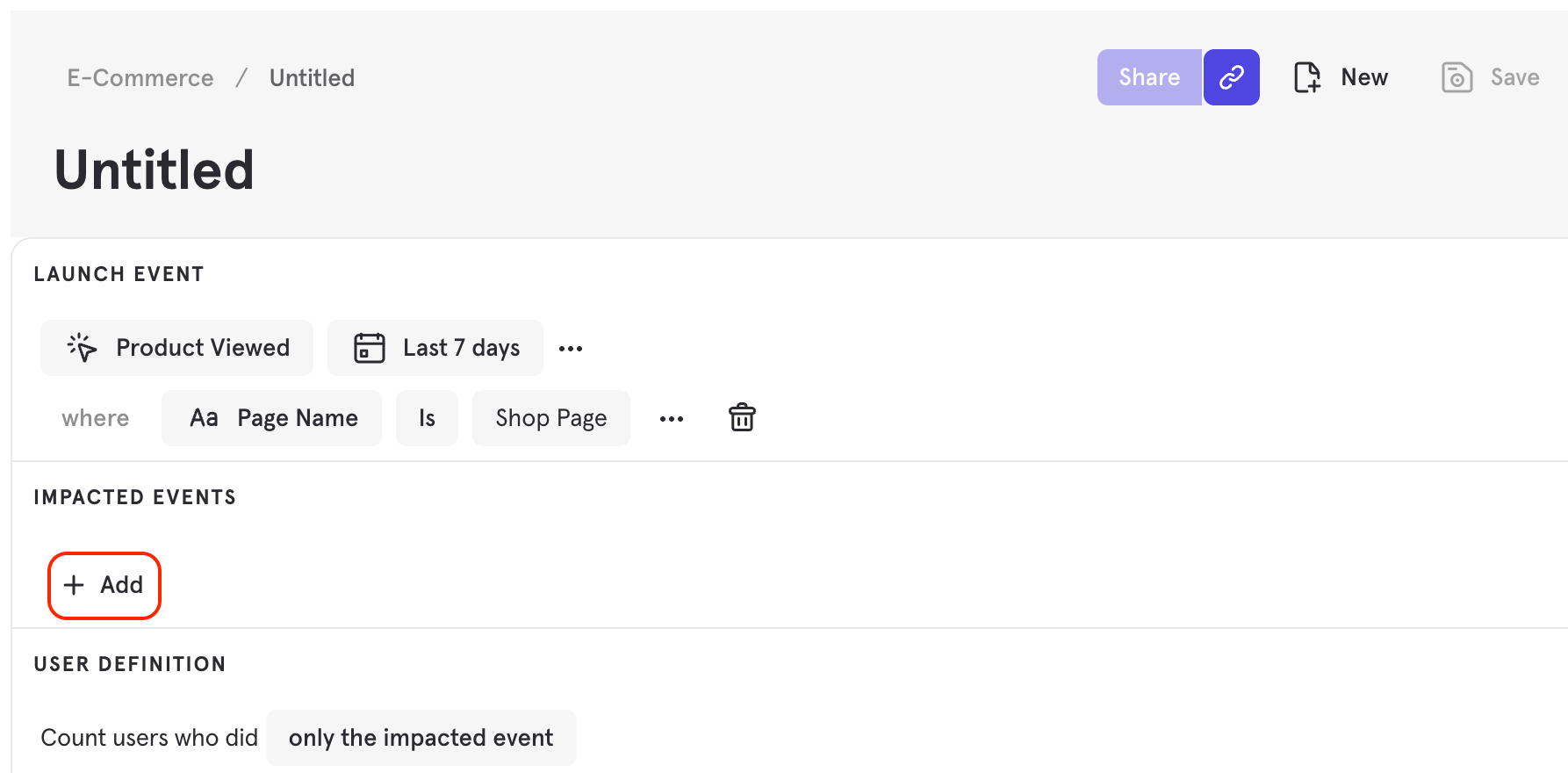 Impact Add Impacted Event