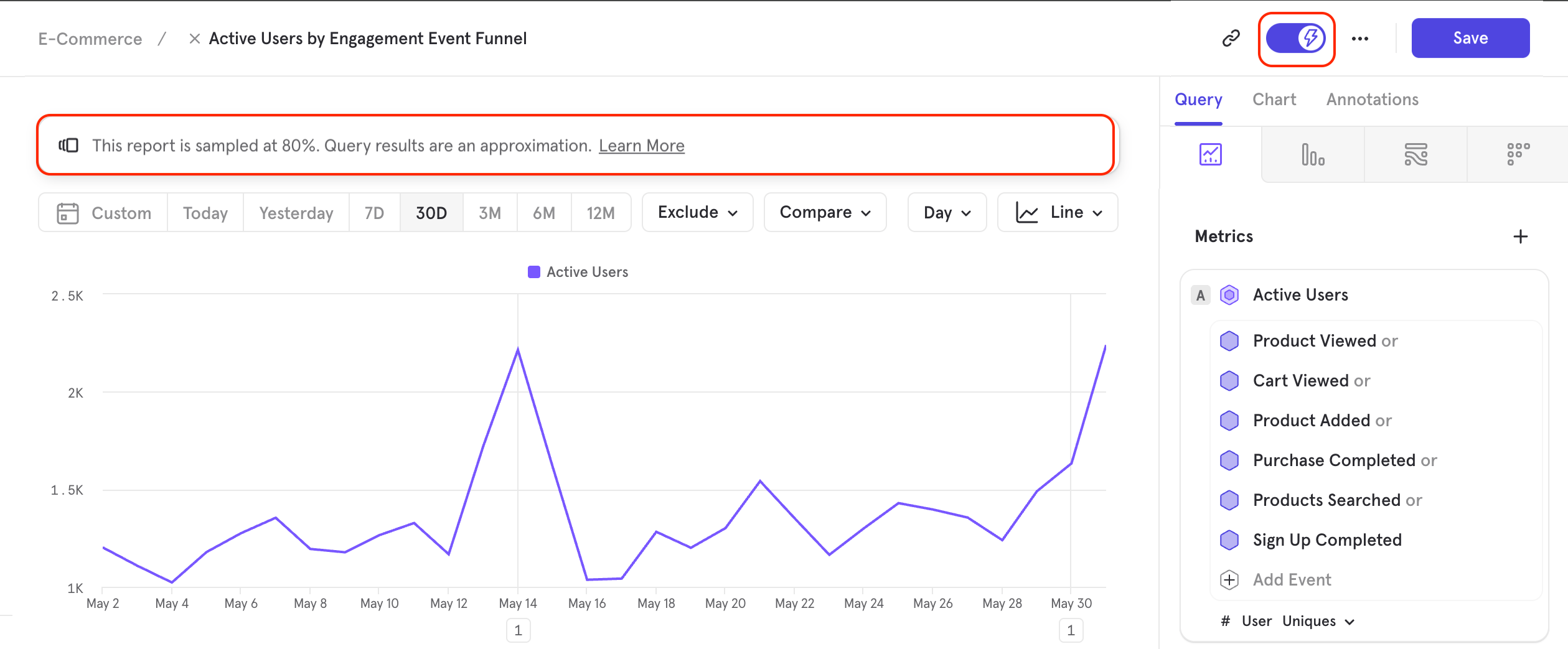 Reports Query Time Sampling Reports Query Time Sampling