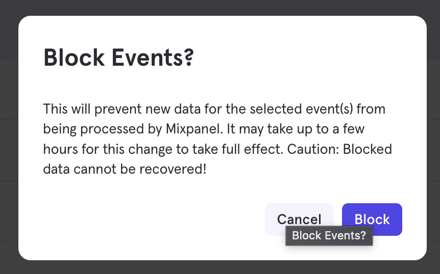 Lexicon Block Events Warning