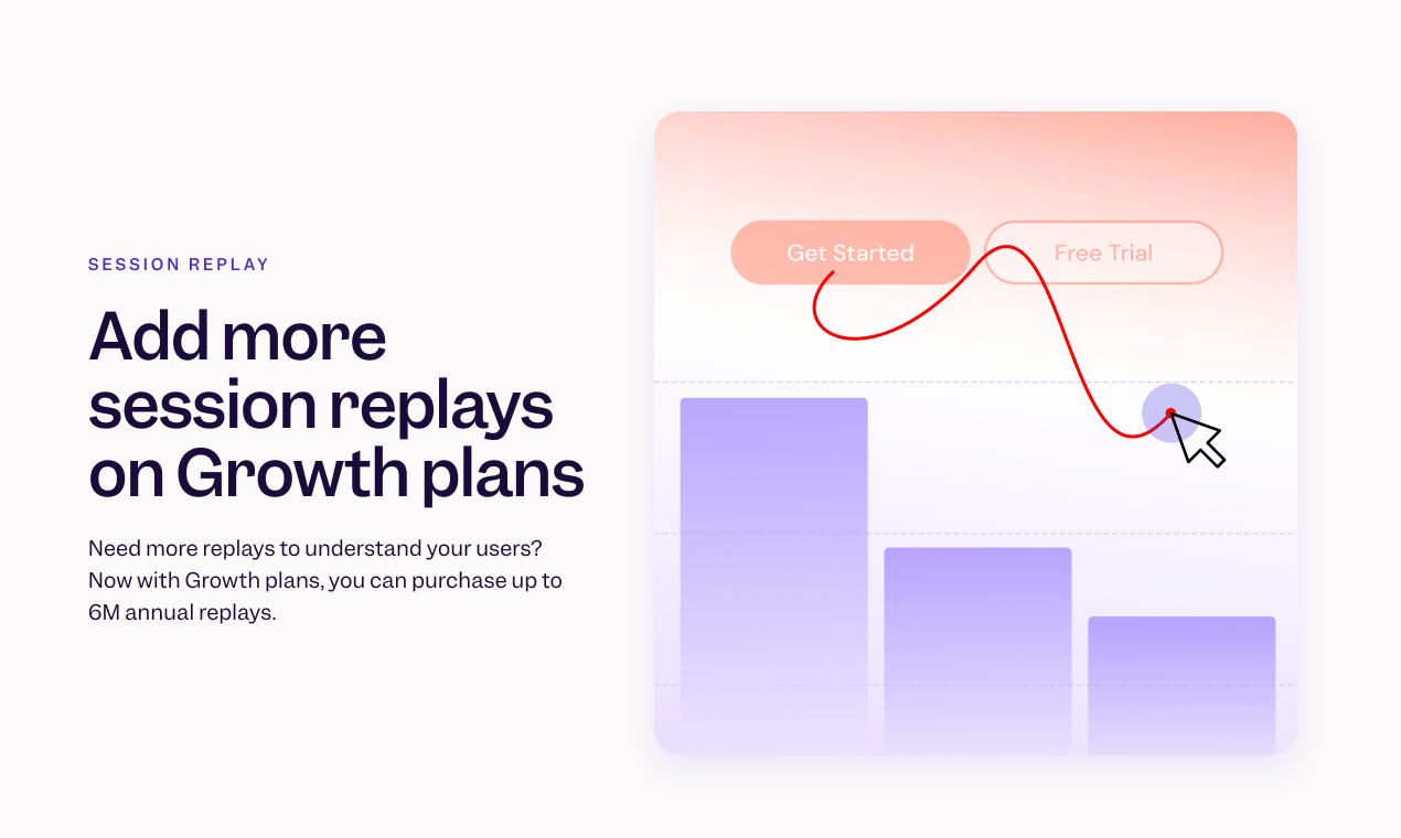 Growth customers can now buy custom volumes of session replay