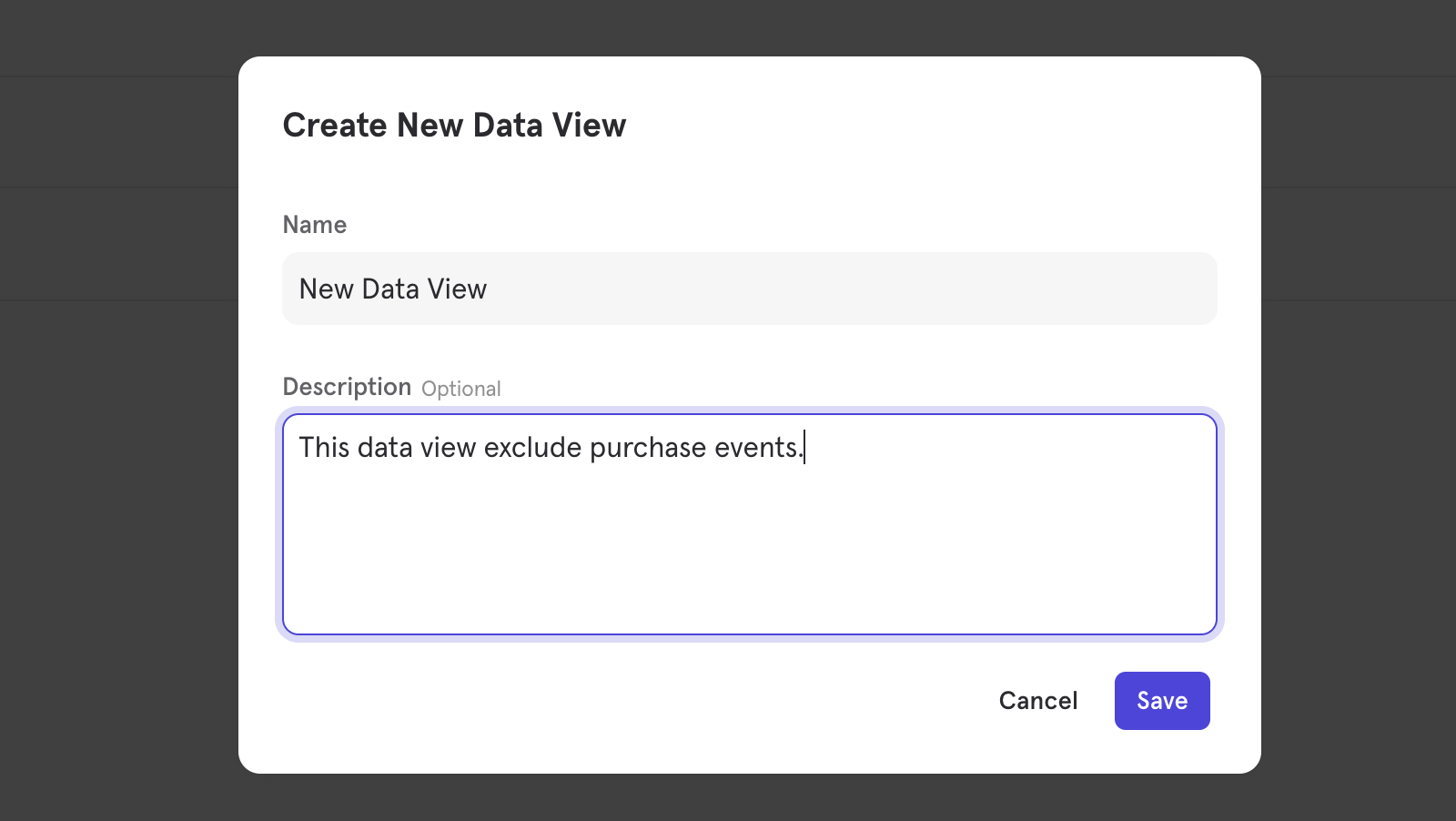 Create Data View