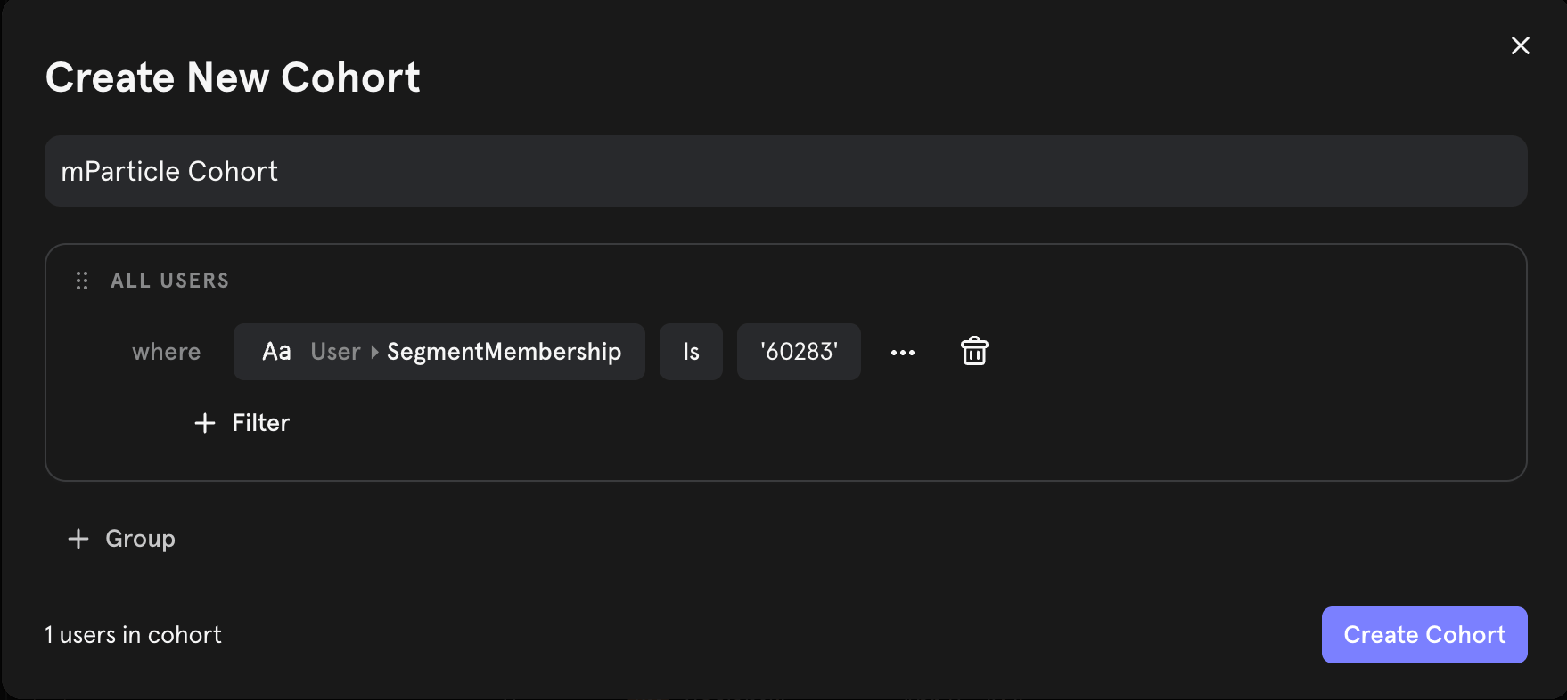 mixpanel_mparticle_cohort