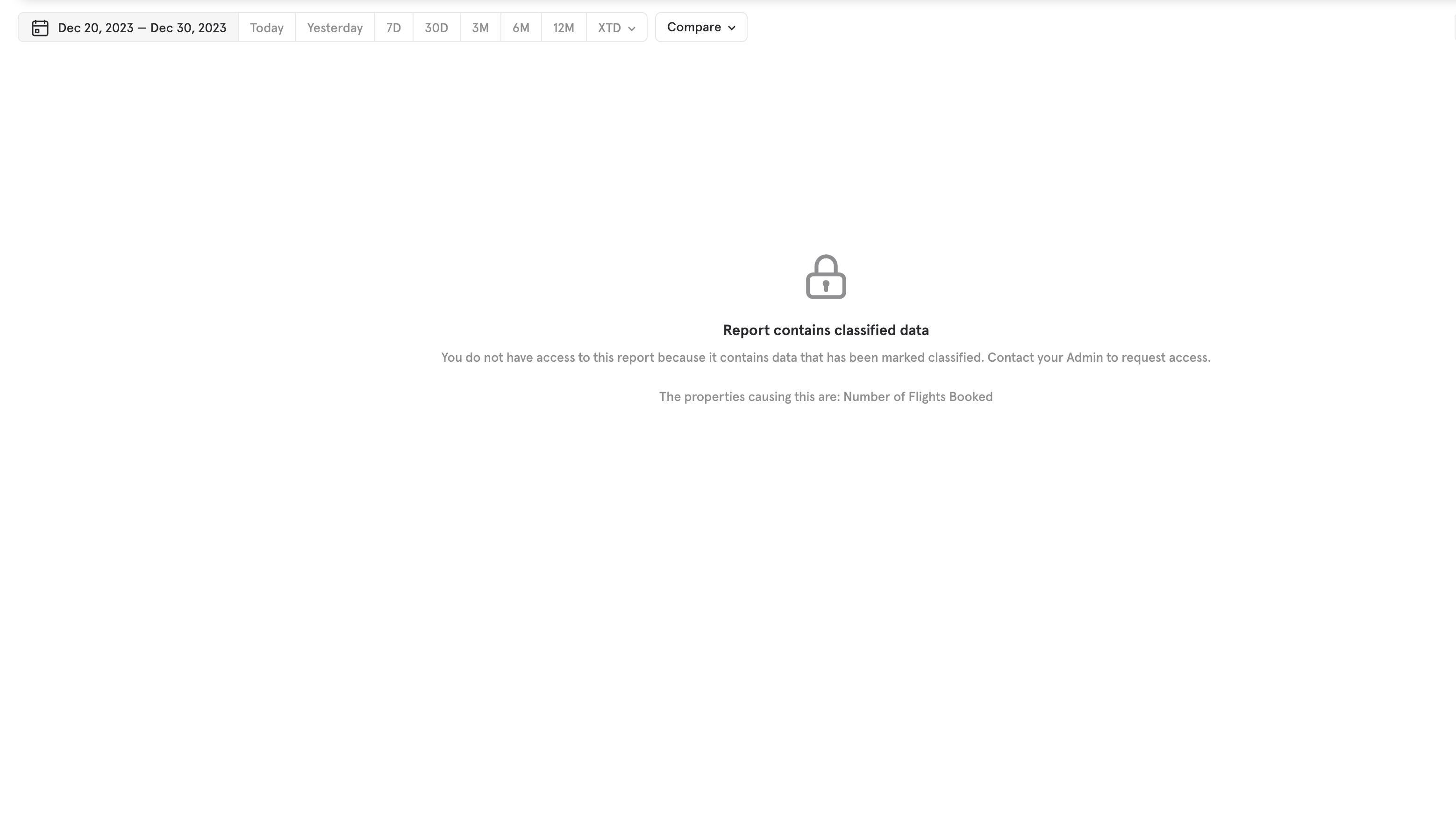 Sensitive Data Warning