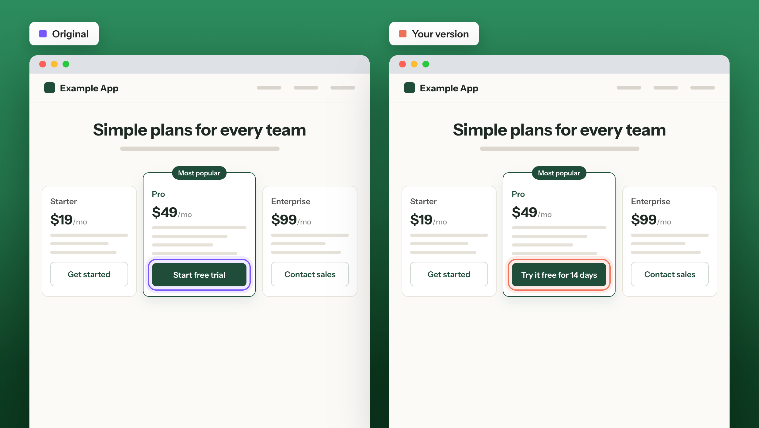 Web Experiment Pro Button Test