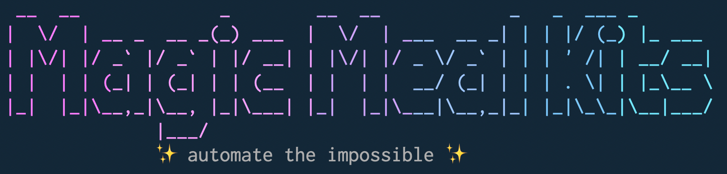 Magic Meal Kits CLI