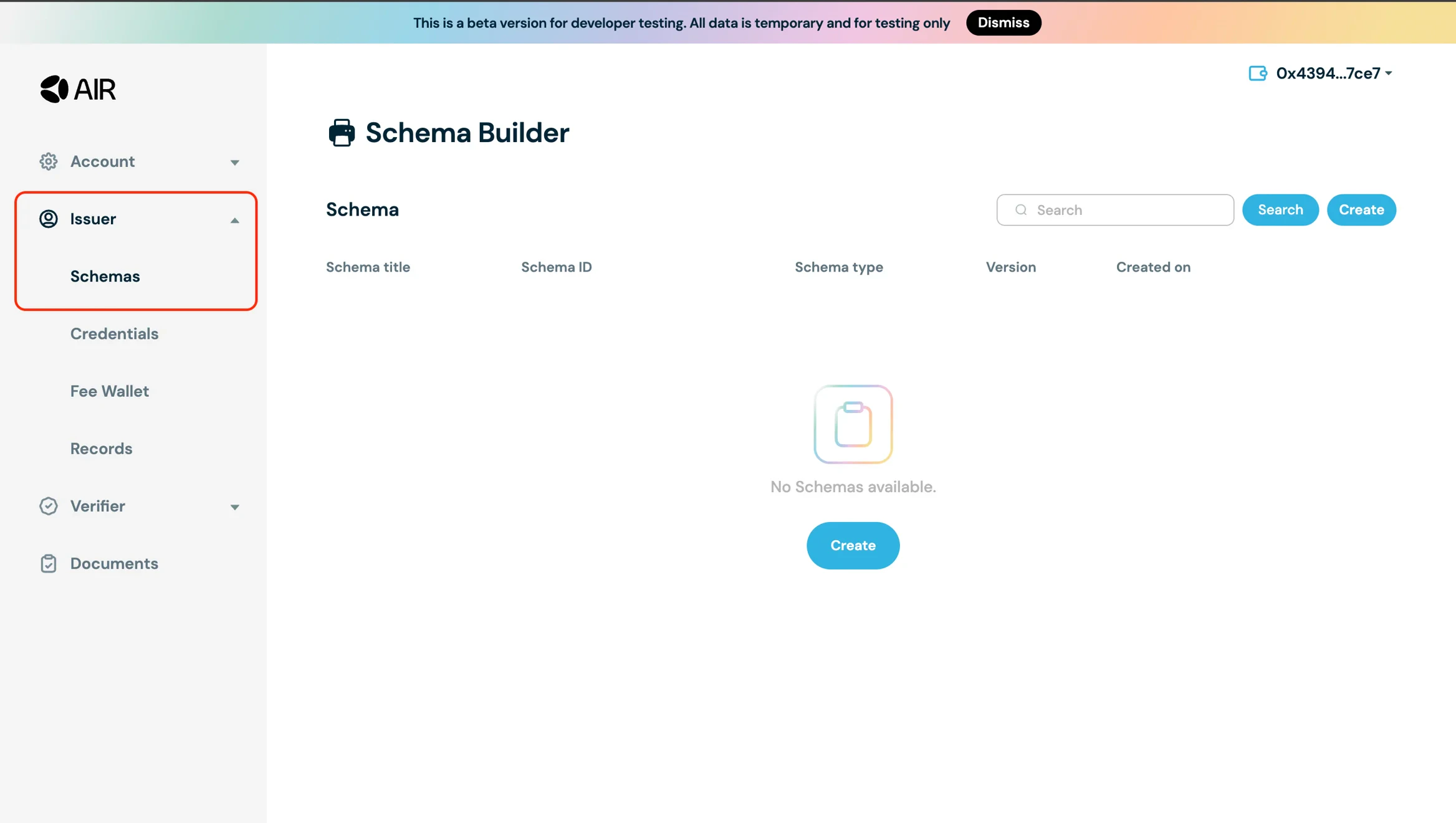 Create Schema