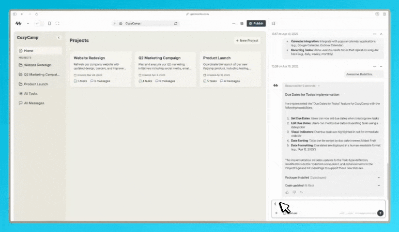 Uploading an asset in chat