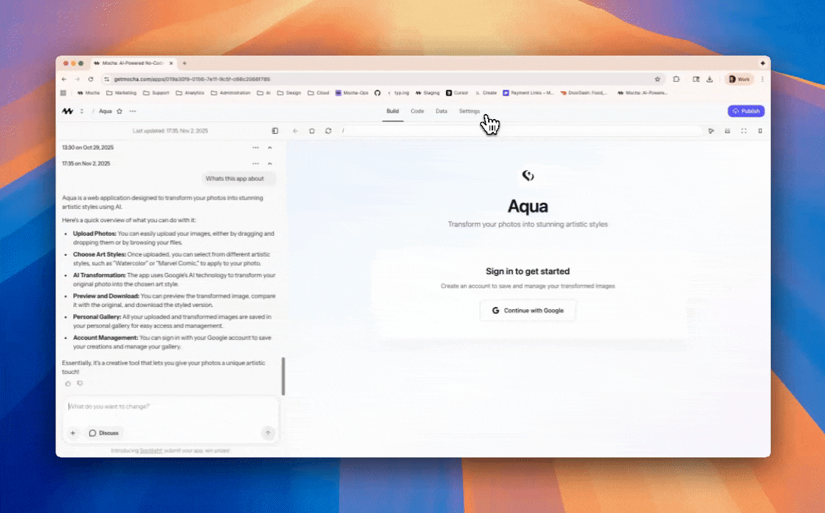 Custom domain setup process