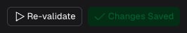 Re-validate and Save Changes buttons in the Project Knowledge toolbar