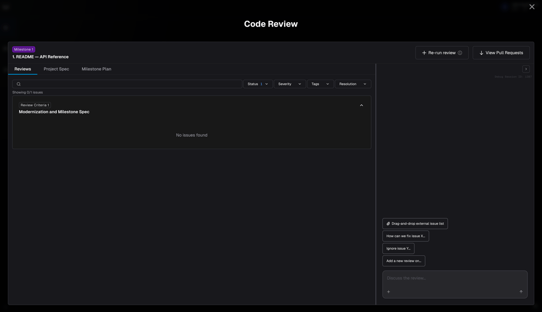 Code Review Chat - Modelcode