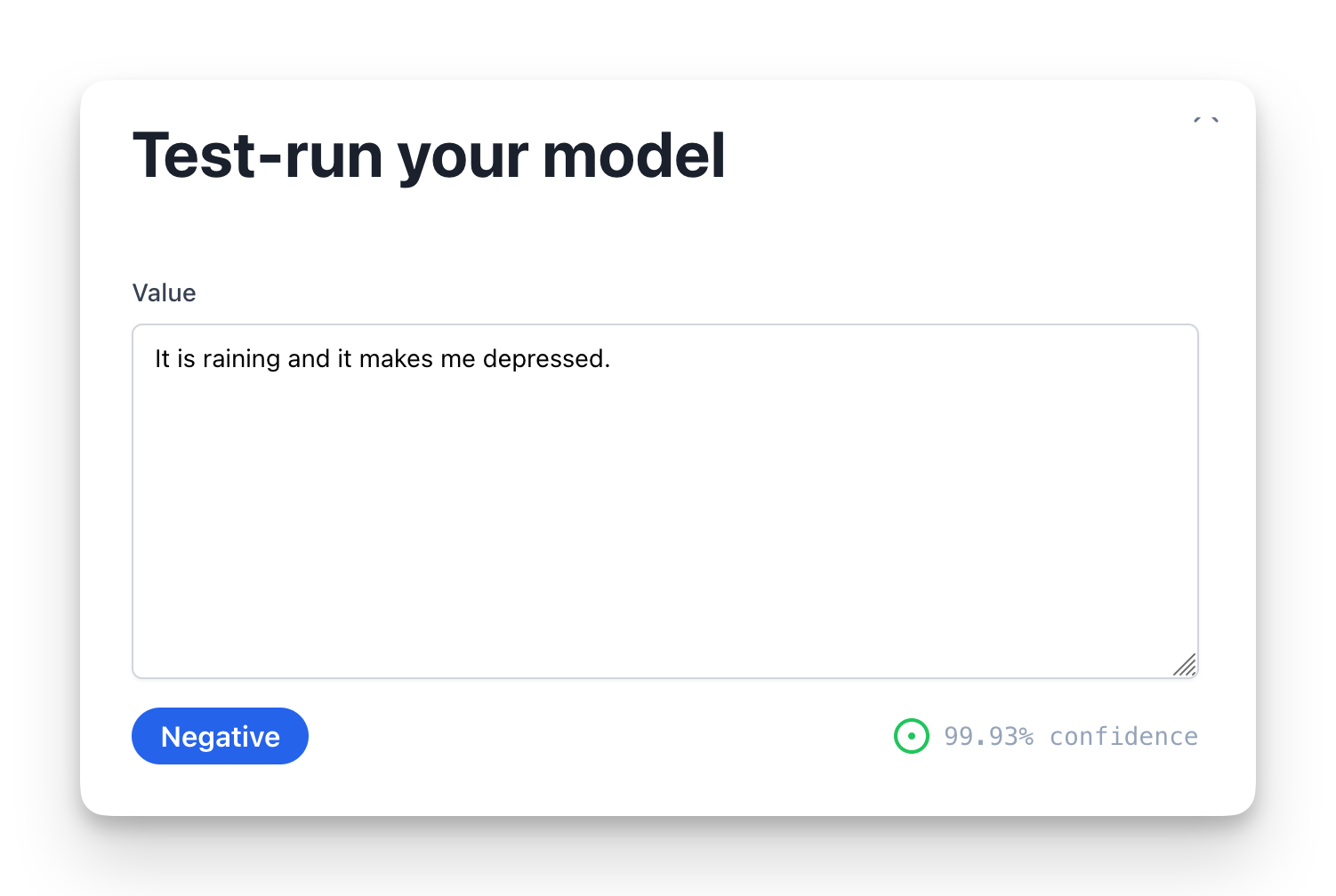 Test your model