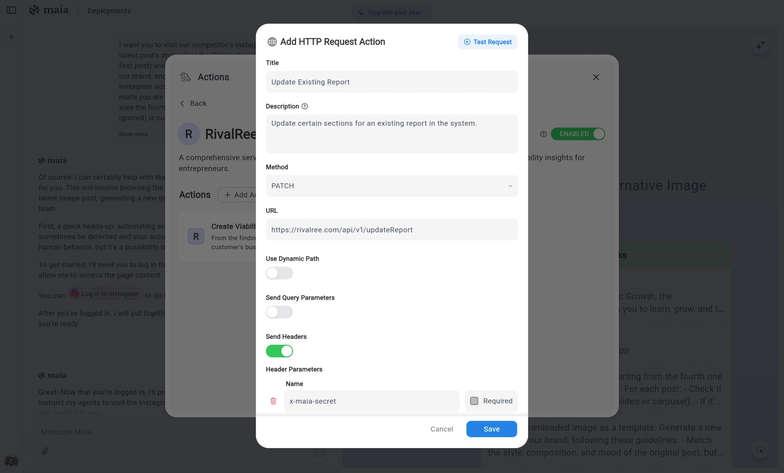 Edit modular prompt sections