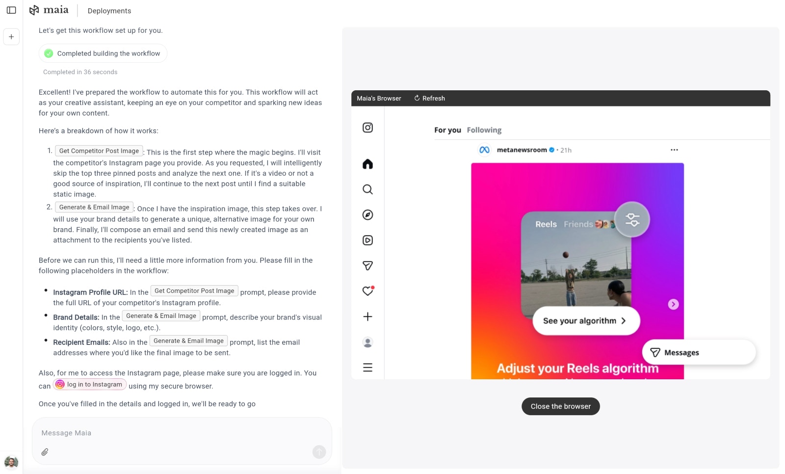 Secure Browser Logged In