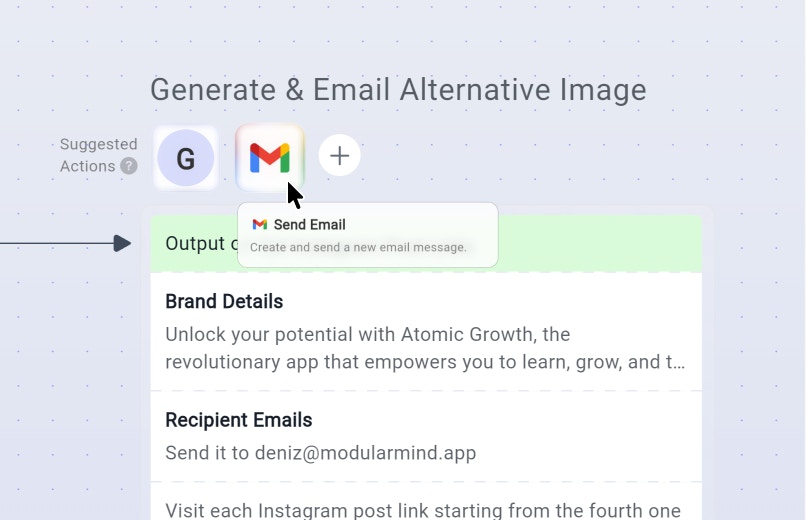 Edit modular prompt sections