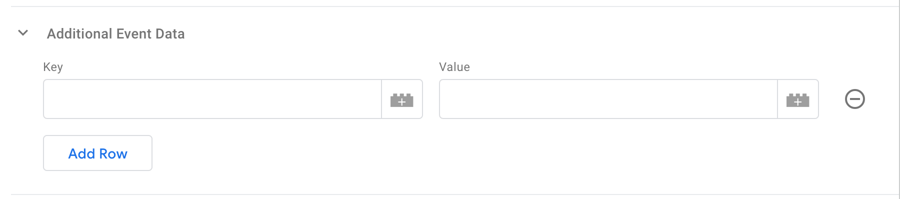 Additional Event Data section in the MoEngage Tag