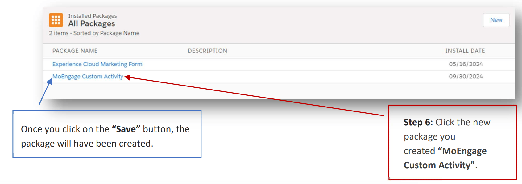 Adding MoEngage Components to the package