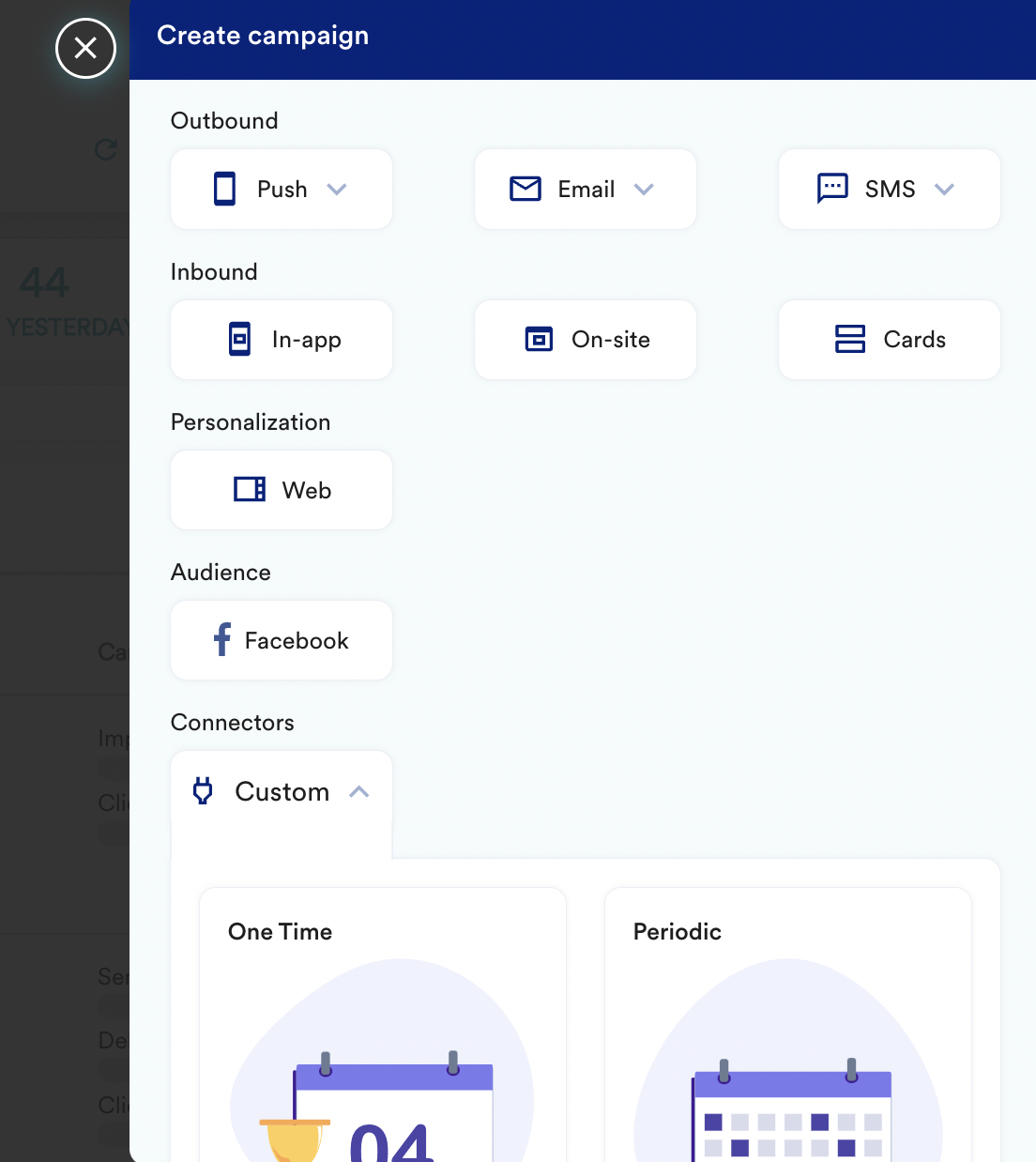 Create a custom event-triggered connector campaign