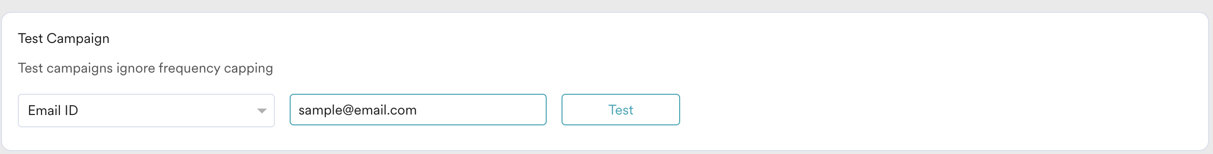 Test Campaign