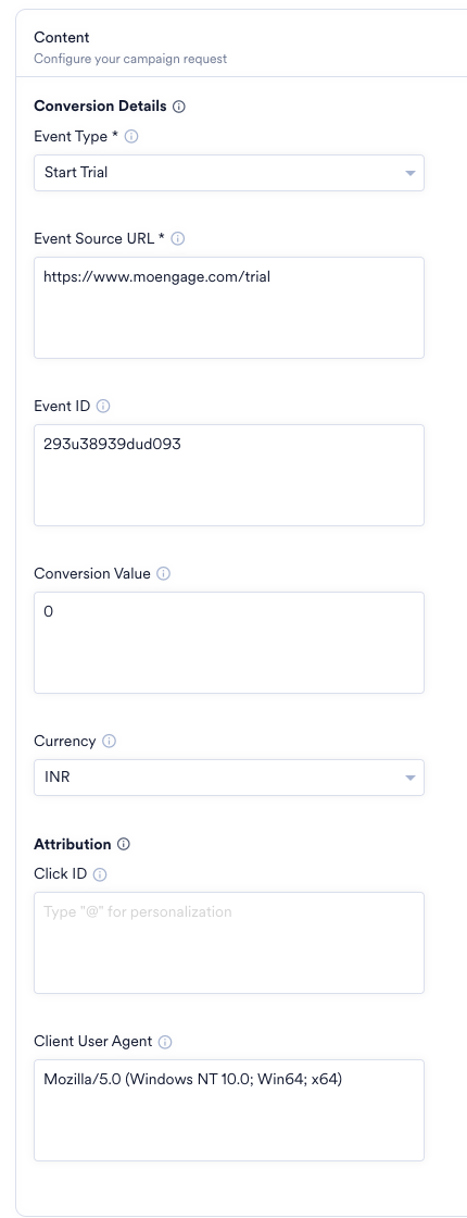 Campaign Configuration