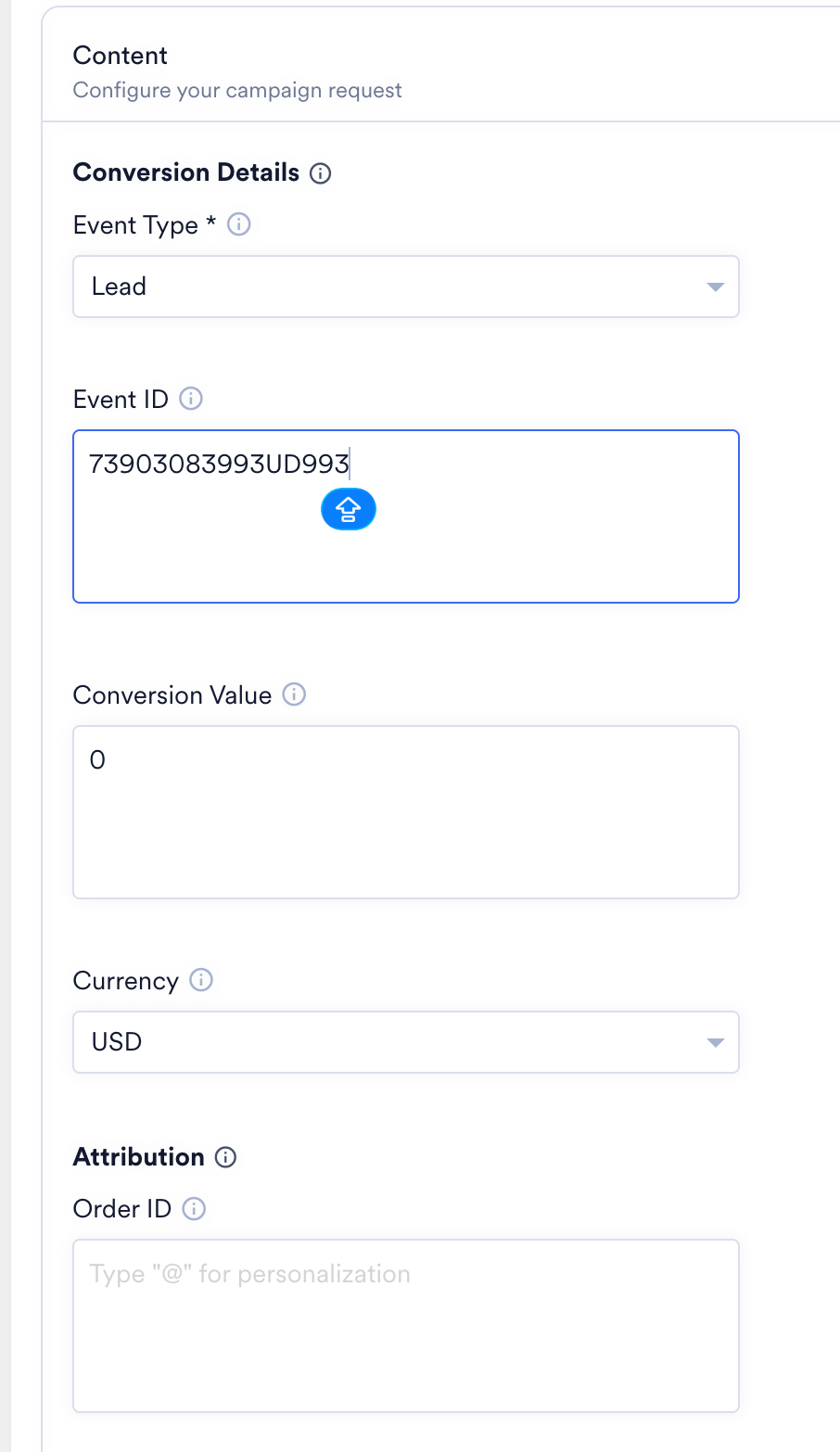 Campaign Configuration