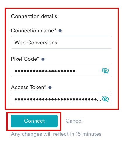 Click Connect. Your integration is now authorized