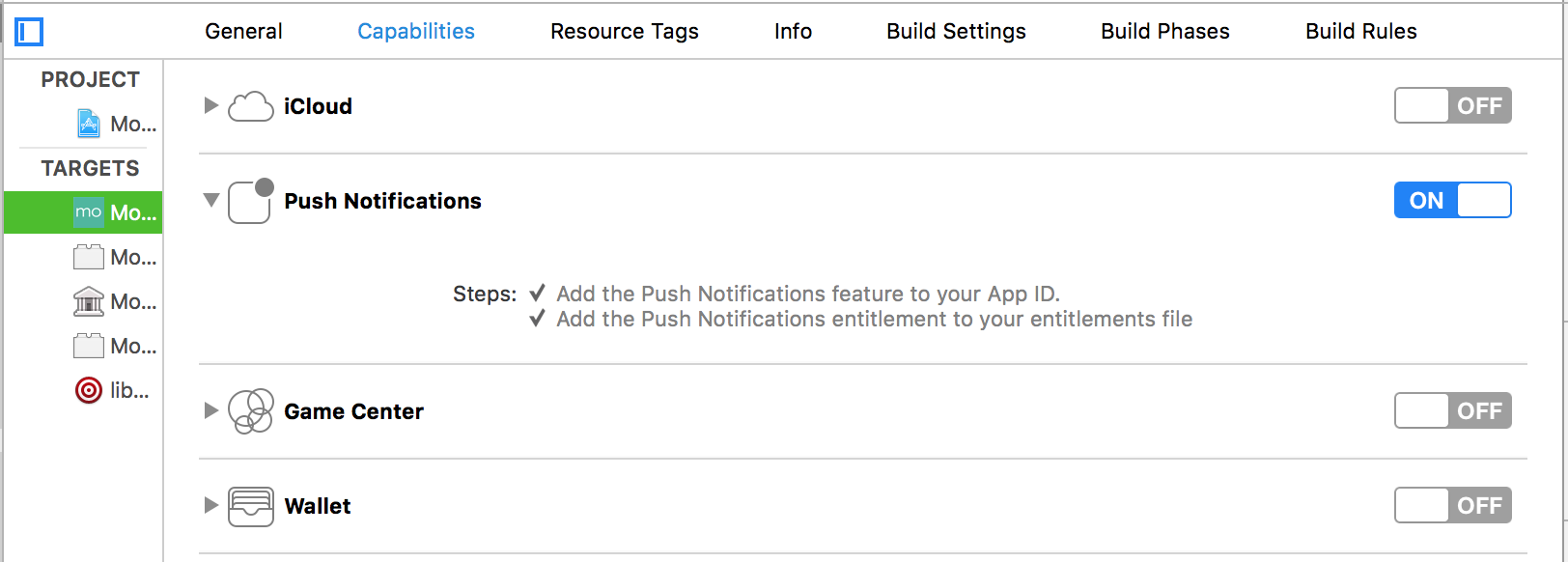 Enable Push Notification 1