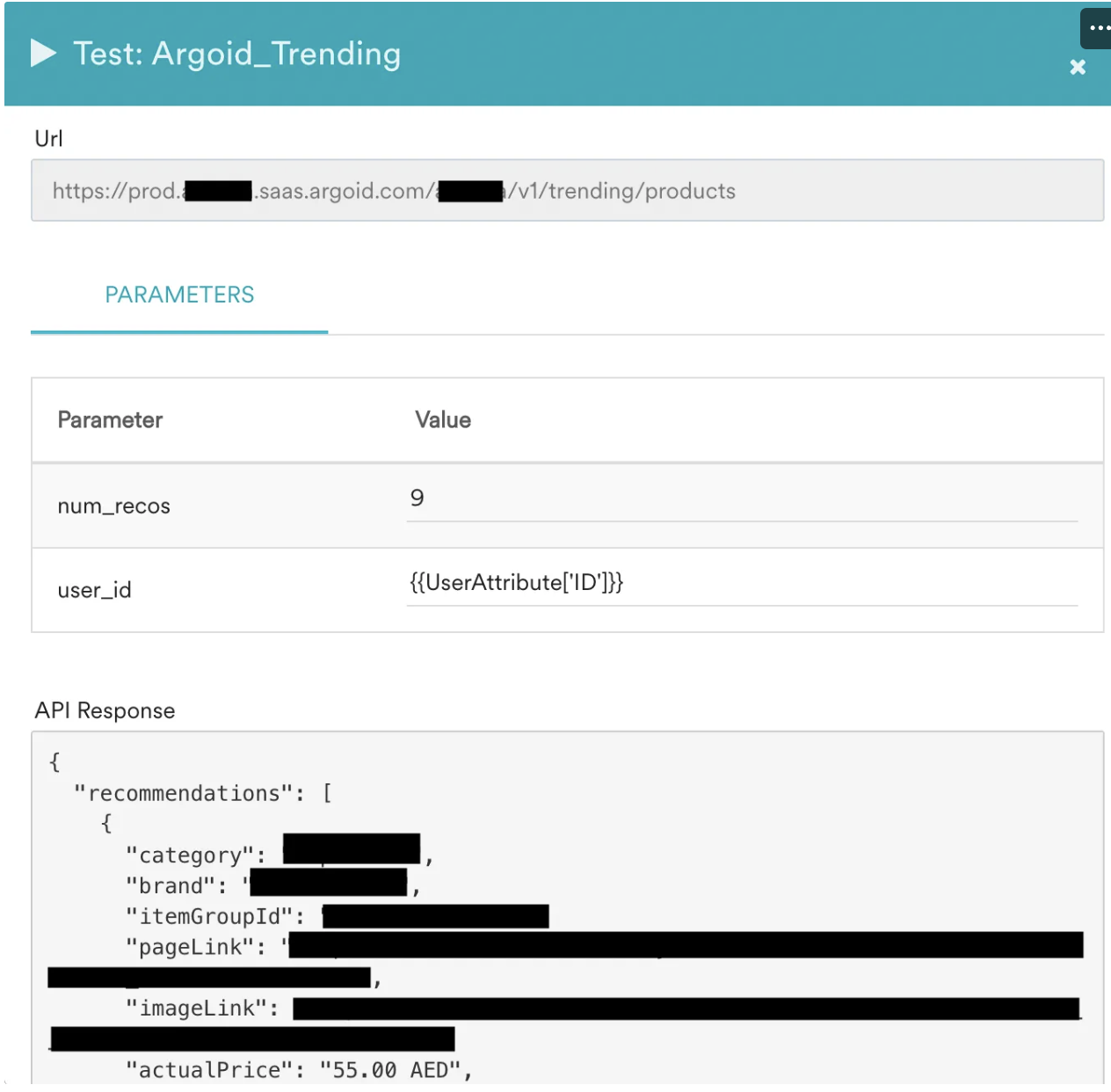 MoEngage Content APIs list with the Argoid API listed