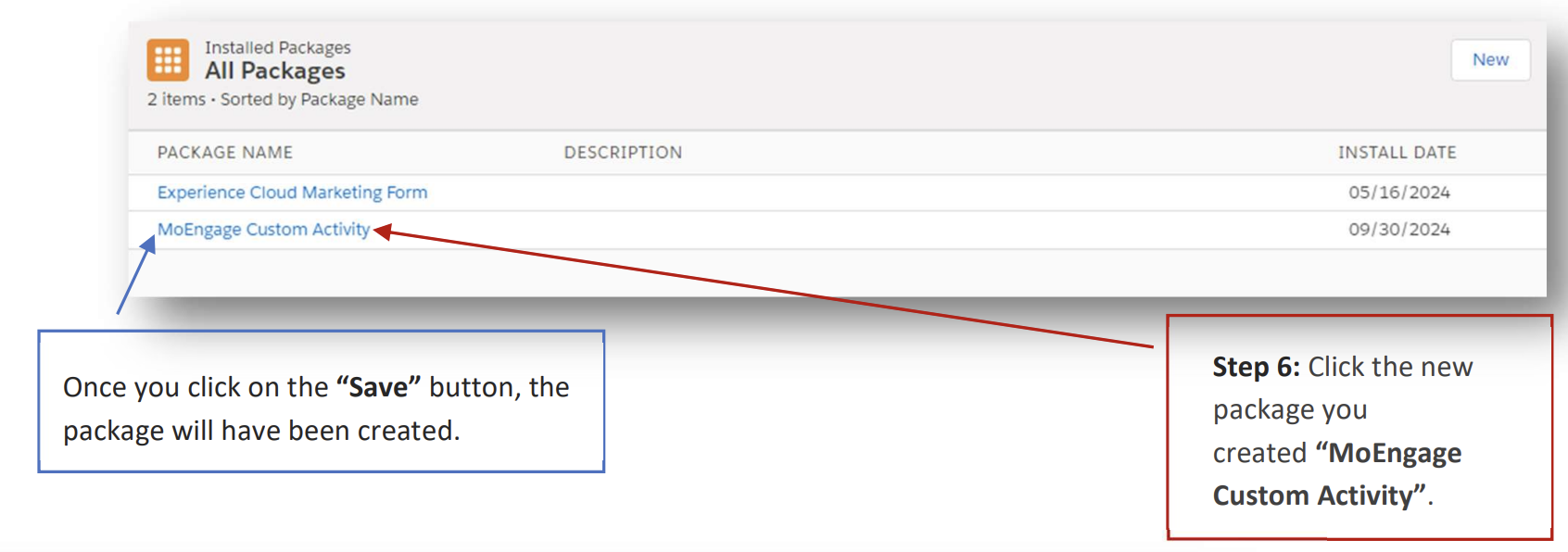 Adding MoEngage Components to the package