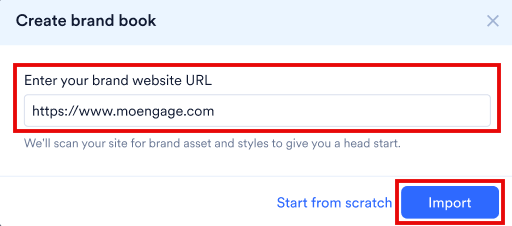 Import Through Website URL