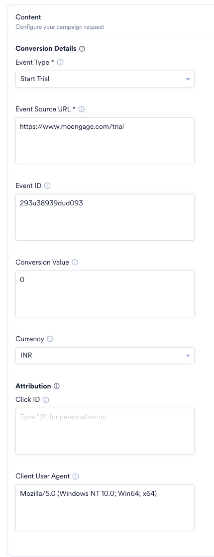 Campaign Configuration