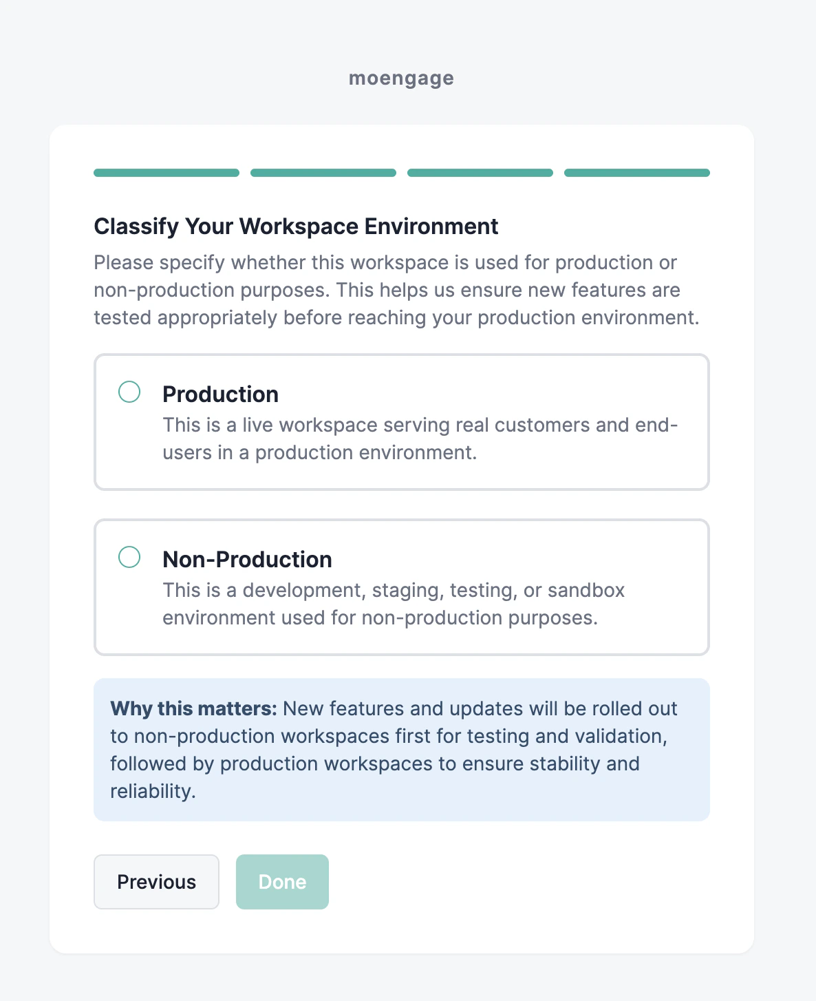 Workspace Status Onboarding