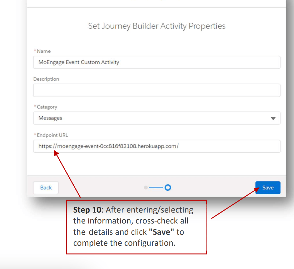 Adding MoEngage Event Destination component