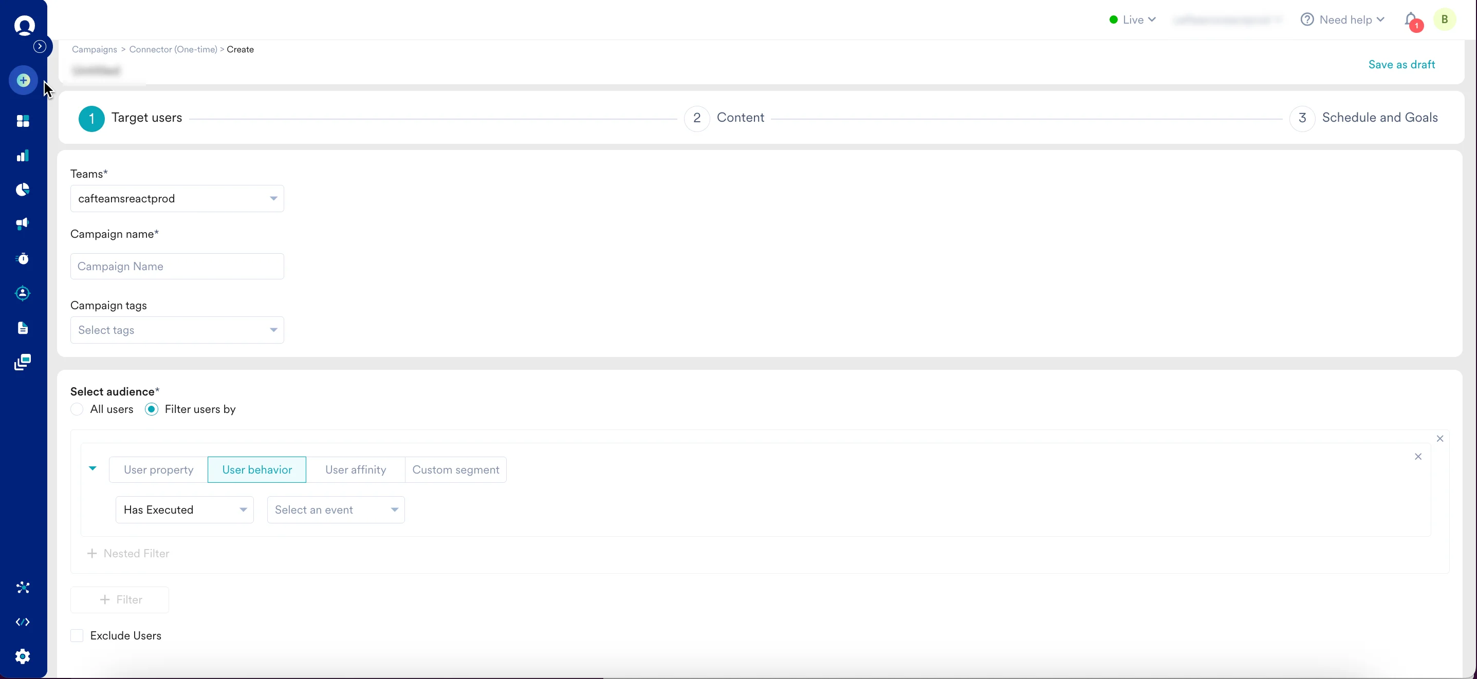Connector Creation Page
