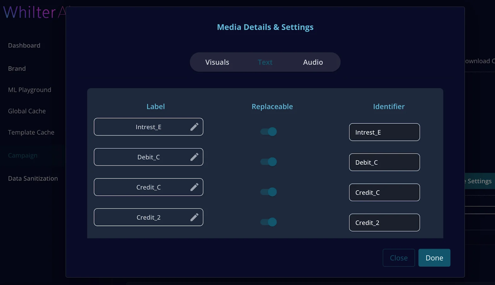 Preview Asset Layers