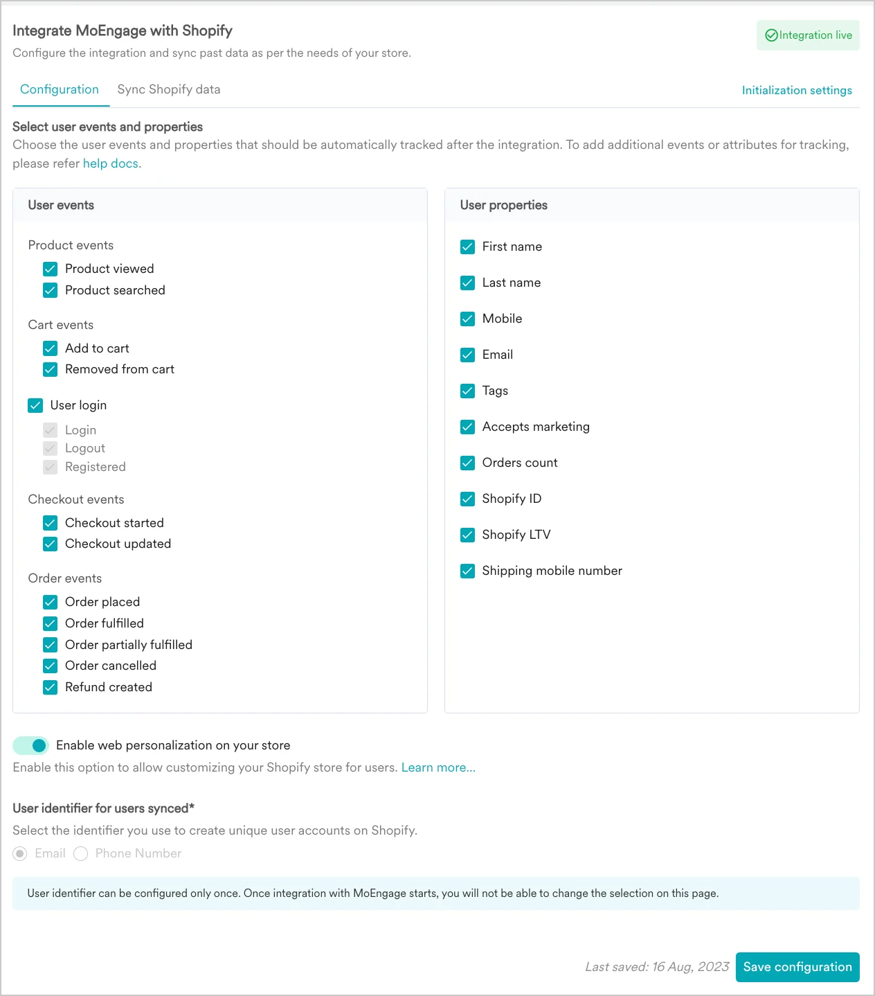 Eventsand User Data Tracking1