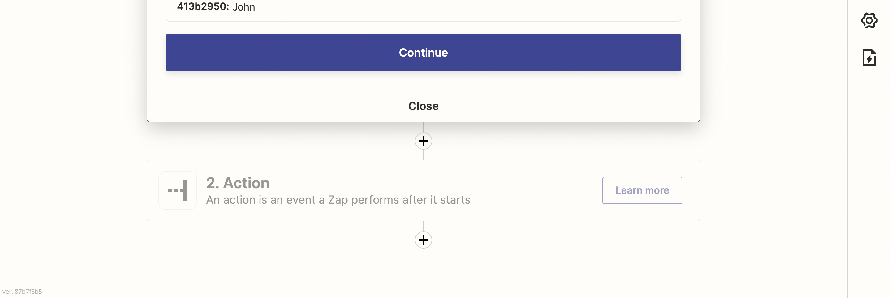 Test trigger sample data from Google Form submission