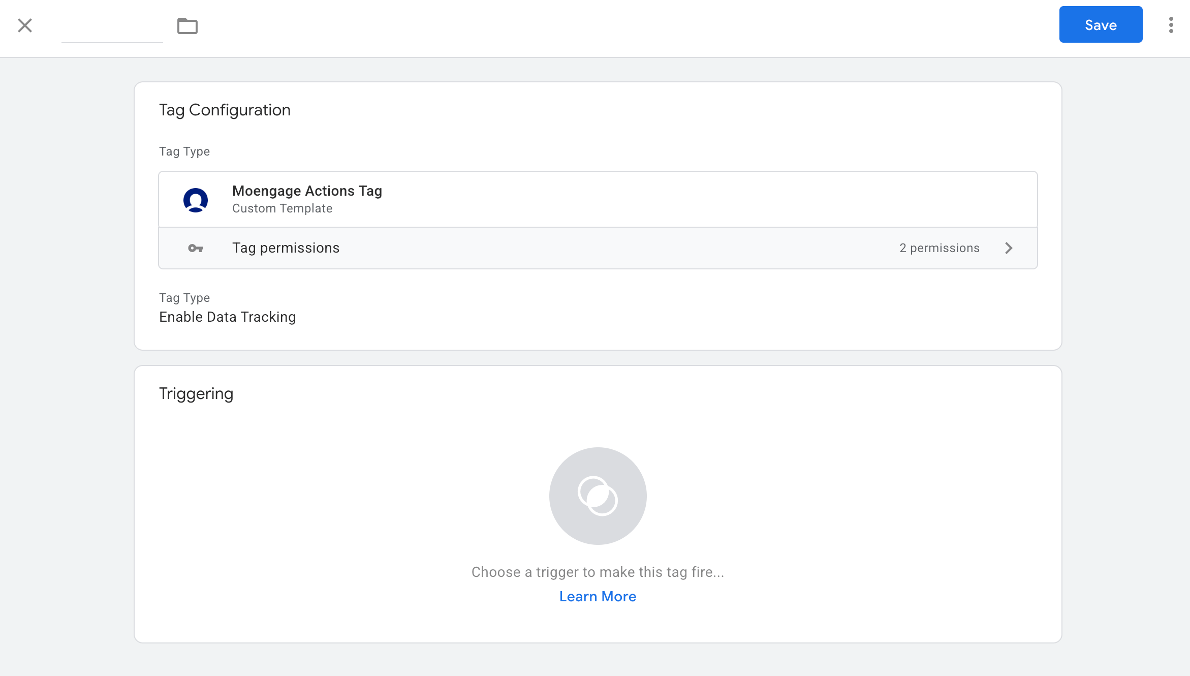 Enable Data Tracking