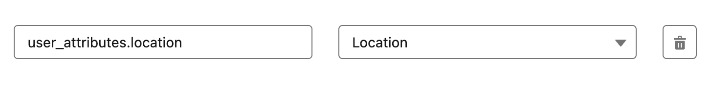 Mapping page in the MoEngage Salesforce app with a user_attributes path mapped to a Salesforce field