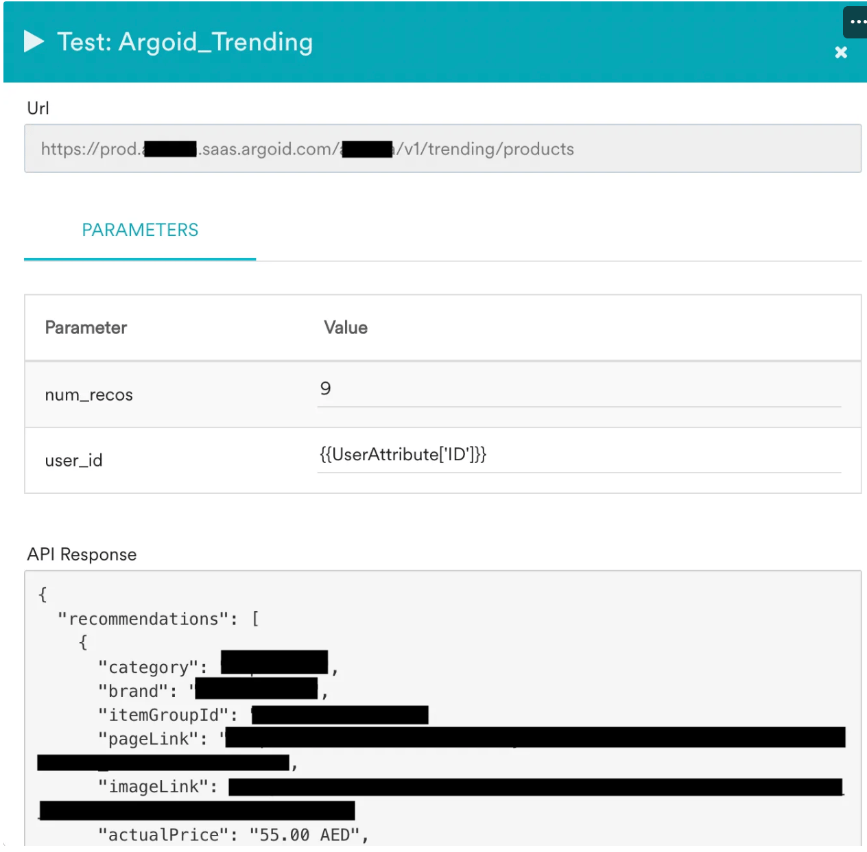 MoEngage Content APIs list with the Argoid API listed