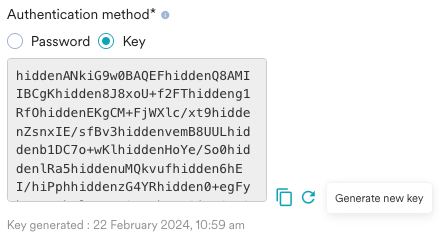 Generate new key icon