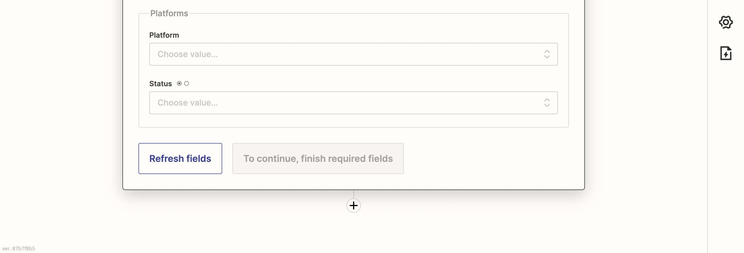 Final fields and review of the Create or Update User action