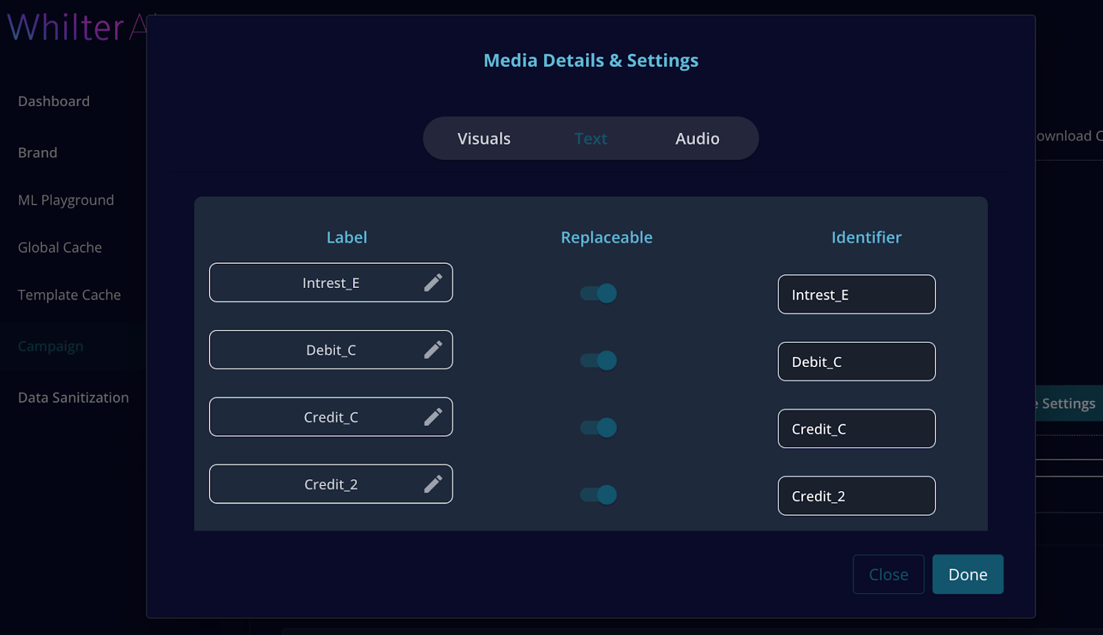 Preview Asset Layers