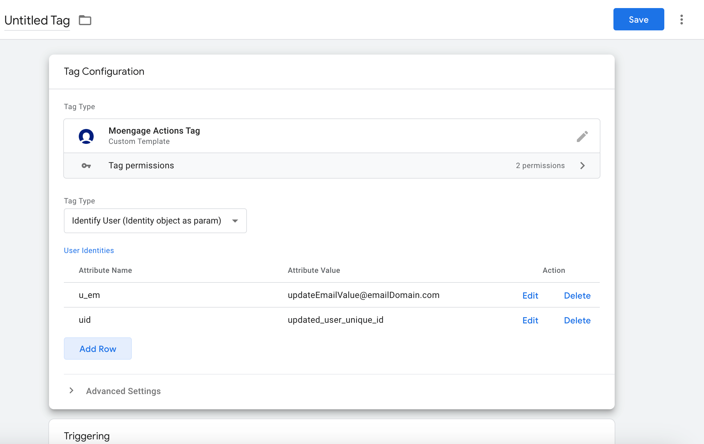Update User Identities