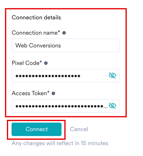 Click Connect. Your integration is now authorized
