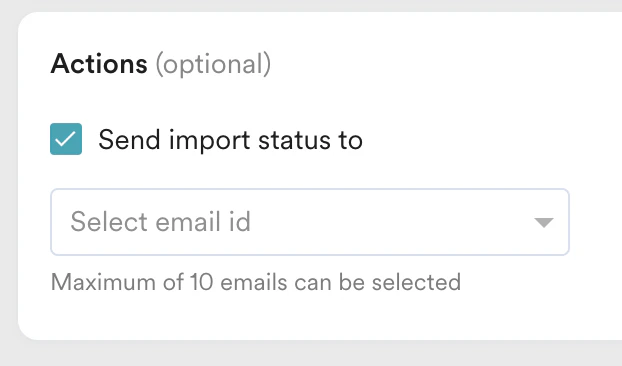 Import Status Import Status
