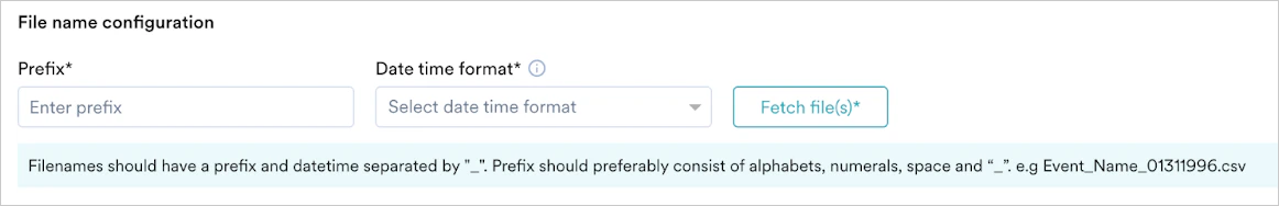 File Name Configuration