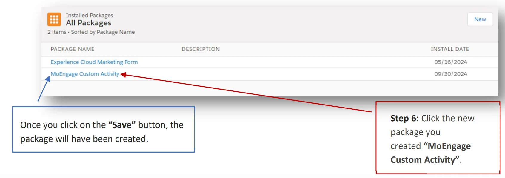 Adding MoEngage Components to the package