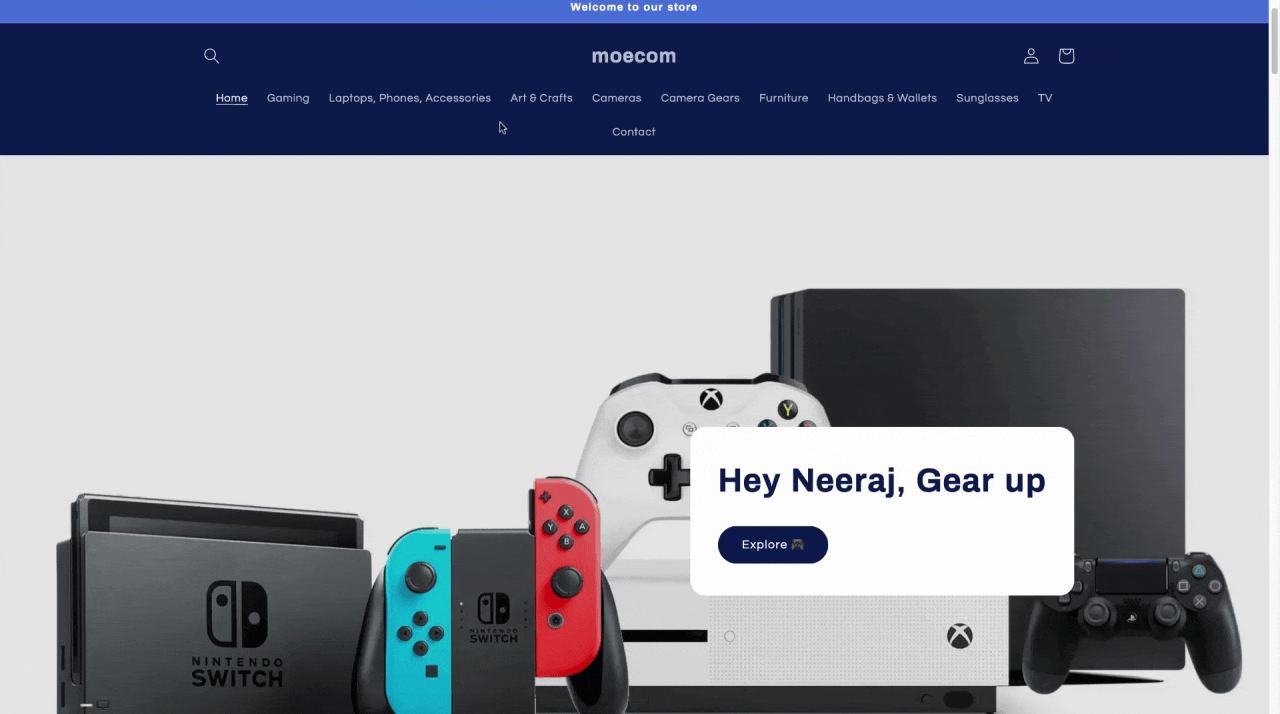 User profile based personalization