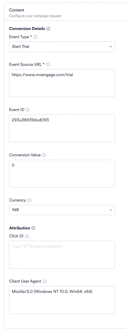 Campaign Configuration